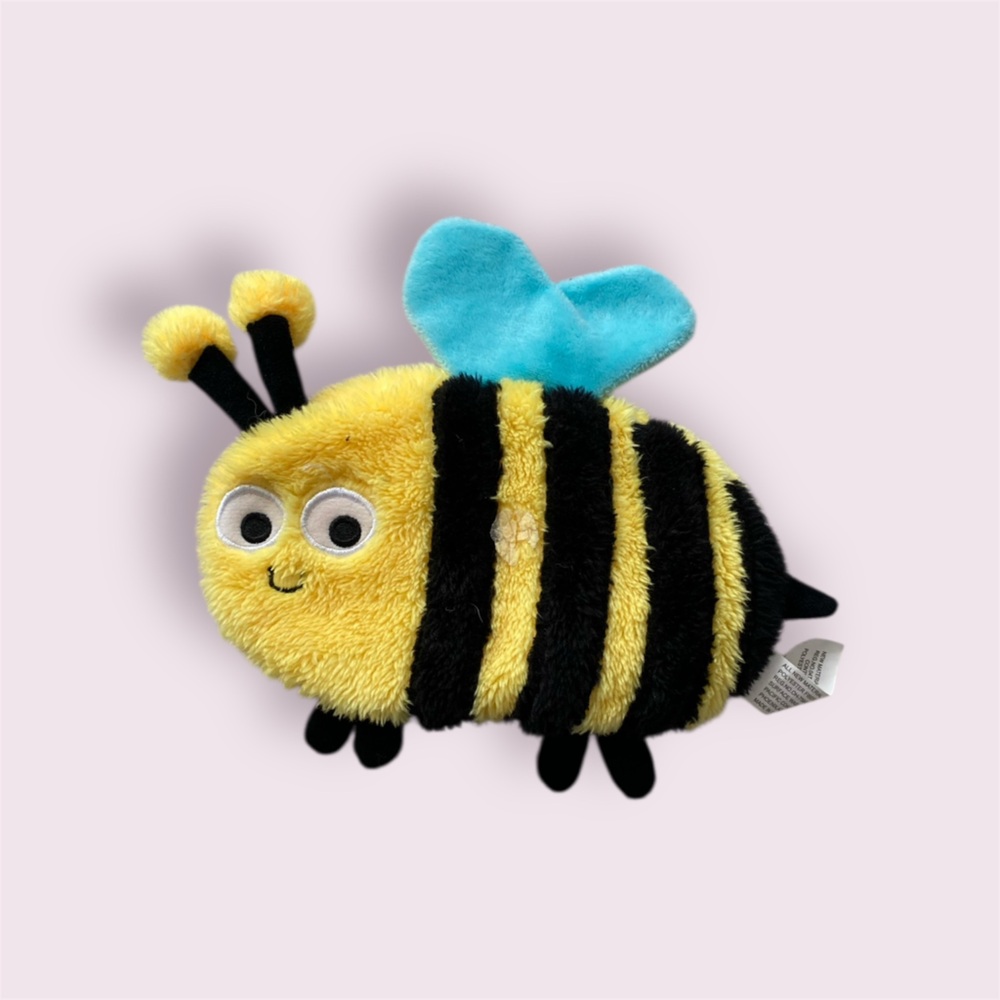 Plush Bee Crinkle Dog Toy